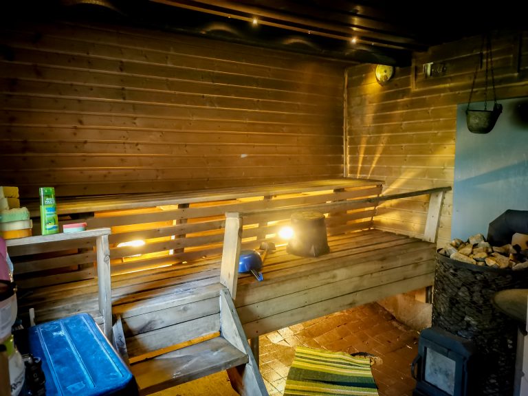 Home yard sauna